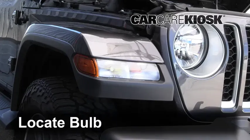 2020 Jeep Gladiator Overland 3.6L V6 Lights Turn Signal - Front (replace bulb)